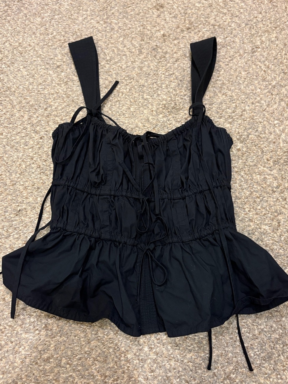 Ulla Johnson Lulu Tie Tank Noir